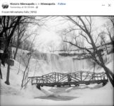 1910 Minneapolis, MN Frozen Minnehaha Falls FB