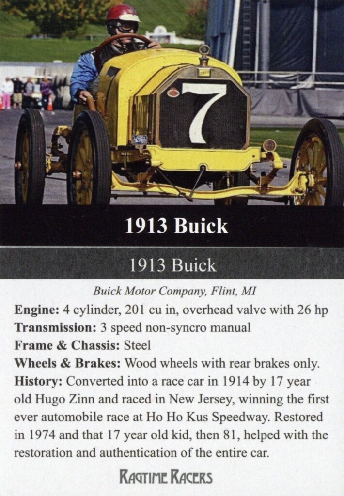 1913 BUICK racer Car 7 trading card v1 2025