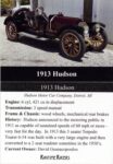 1913 HUDSON Roadster Car 5 trading card v1 2025