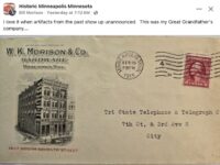 1915 2 15 Minneapolis, MN WK Morison & Co Hardware envelope FB