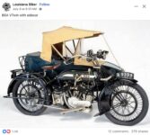 1920 ca. BSA VTwin with sidecar motorcycle FB