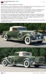 1934 PACKARD 1104 Super Eight Coupe Roadster FB