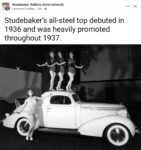 1936 ca. STUDEBAKER all-steel top promotion FB