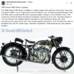 1938 VINCENT HRD Series A motorcycle FB