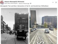1940s to Now Minneapolis, MN 3rd Street and Nicollet Avenuie FB