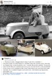 1950s ca. PEUGEOT Electric Blog 17 3-Wheeler FB