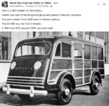 1951 GOLIATH GV 800 465cc truck FB