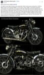 1952 VINCENT Black Shadow motorcycle FB