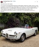 1959 ALFA ROMEO 2000 Spider FB