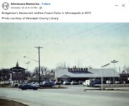1972 Minneapolis, MN Bridgeman’s Ice Cream FB