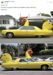 1980s ca. Chicken car FB