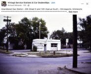 1990 ca. Minneaopolis, MN Old Gas Station FB