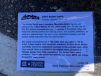 2025 8 31 Lime Rock, CONN Car 1955 KAISER Darrin sign