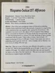 2025 9 24 1911 HISPANO-SUIZA 15T Alfonso sign