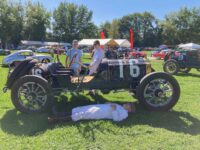 2025 9 27 Ironstone Concours Murphys, CAL Ragtime Racers 1912 PACKARD Car 16 and Docent Claire