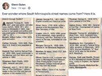 Minneapolis, MN Street names FB