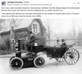 1898 HEILMANN electric tractor and carriage FB