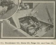 1913 2 CASE photo of starter installed photo closeup AUTOMOBILE TRADE JOURNAL page 121A
