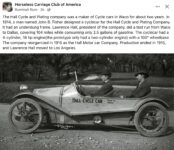1914 ca. HALL Cycle cycle car FB