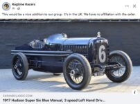1917 HUDSON Super Six Racer Nov 2025 FB