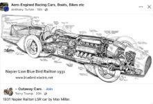 1931 NAPIER Lion Blue Bird Railton FB