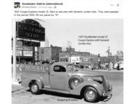 1937 STUDEBAKER Coupe Express Model J5 pickup FB