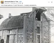 1940 ca. Chokio, MN Stone barn FB