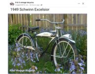1949 SCHWINN Excelsior bicycle FB