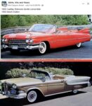 1959 CADILLAC Eldorado Seville Convertible and 1959 EDSEL Citation Convertible FB