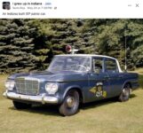 1960s STUDEBAKER Lark Indiana State Patrol FB