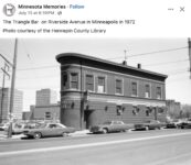 1972 Minneapolis, MN Triangle Bar FB