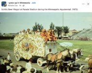 1975 Minneapolis, MN Aquatennial Parafe Schlitz Beer float FB