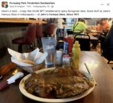 2025 10 Indianapolis, IN John’s Hot Stew Pork Tenderloin FB