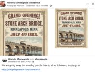 1883 7 4 Minneapolis, MN Grand Opening Stone Arch Bridge FB