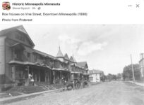 1888 Minneapolis, MN Vine Street Downtown FB