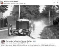 1905 Vanderbilt Race Walter White FB