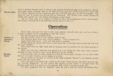 1908 PACKARD Instruction Book Model “30A” 9″×6″ page 44