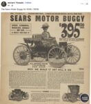 1909 SEARS Motor Buggy $395 ad FB