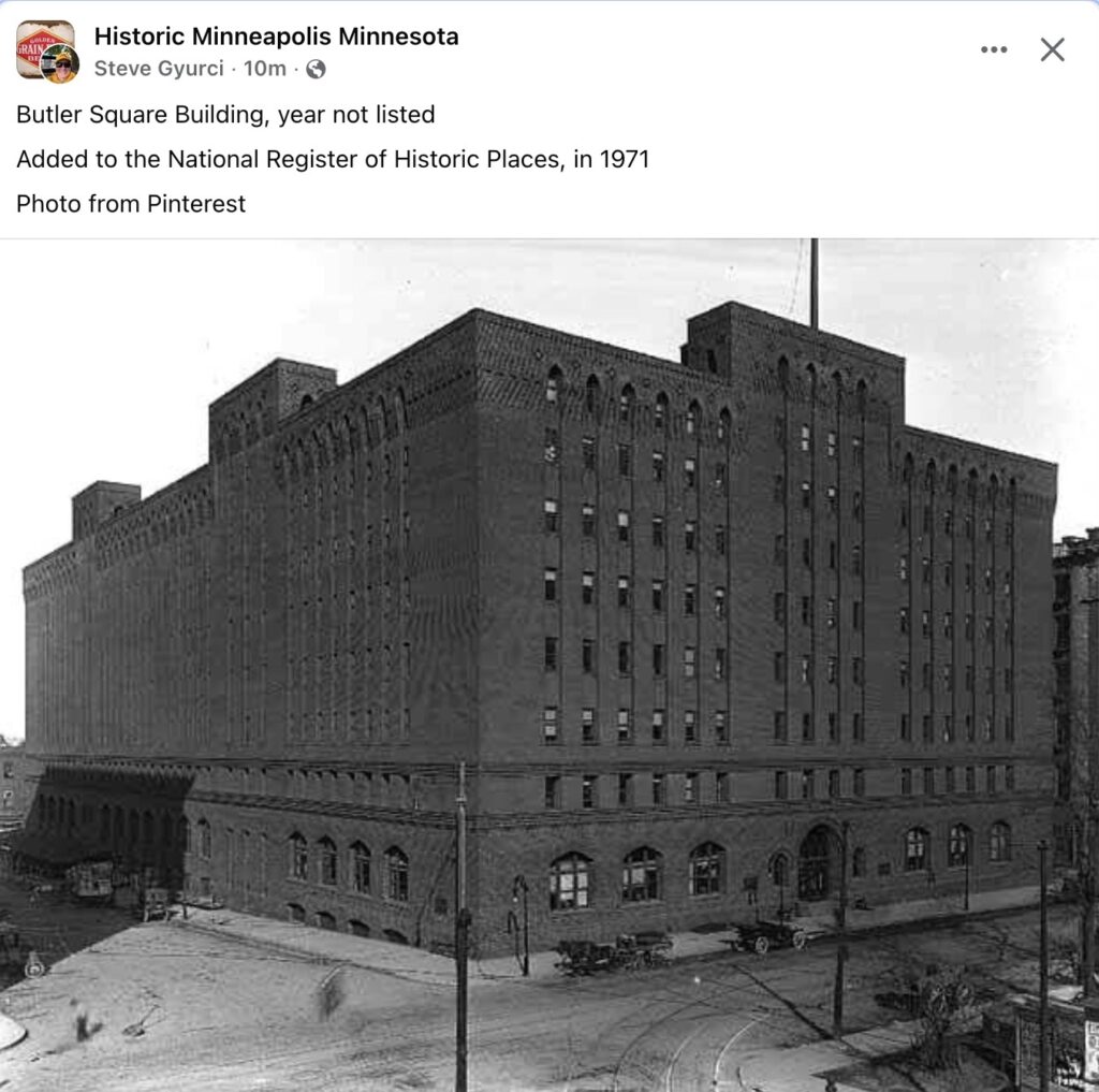 Butler Building Minnesota 1910 ca. Minneapolis, MN Butler Square Building FB