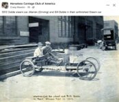 1912 DOBLE Steam Car postcard FB