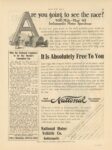 1913 5 8 National Are you going to see the race? ad MOTOR AGE 8.5″×11.75″ page 57