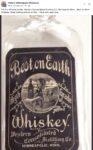 1920s ca. Minneapolis, MN Best on Earth Whiskey bottle FB