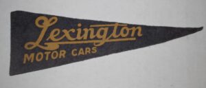1925 ca. Lexington MOTOR CARS pennant front screenshot