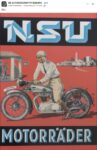 1930s ca. NSU motorcycle poster FB