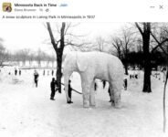 1937 Minneapolis, MN Loring Park Winter FB