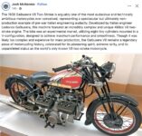 1938 GALBUSERA V-=8 Two-Stroke motorcycle FB