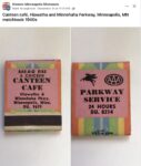 1940s Minneapolis, MN Canteen Cafe matchbook FB