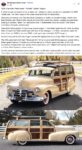 1948 CHEVROLET Fleetmaster Woodie Station Wagon FB