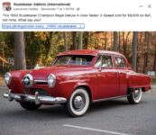 1950 STUDEBAKER Champion Regal Deluxe 4-Door Sedan 3-Speed ca. 2025 FB