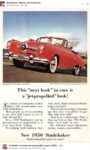 1950 STUDEBAKER next look ad FB